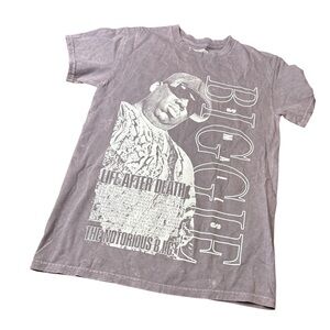 The Notorious B.I.G. Band Tee Distressed size small
